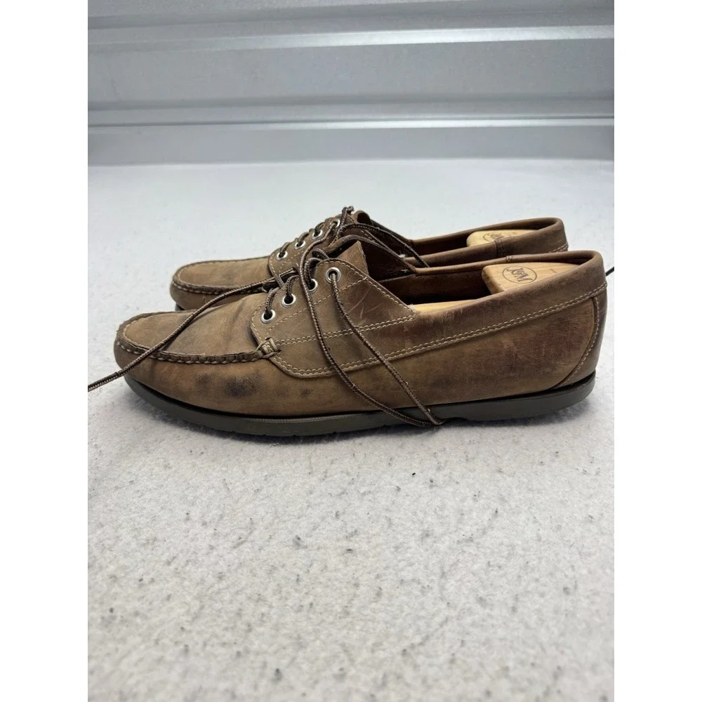 L.L.Bean Blucher 137102 Brown Moccasins Mens 11.5D Moc Toe Casual Shoes